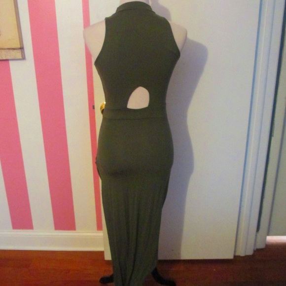 Green Asymmetrical dress in SIZE MEDIUM Womens - Picture 3 of 5